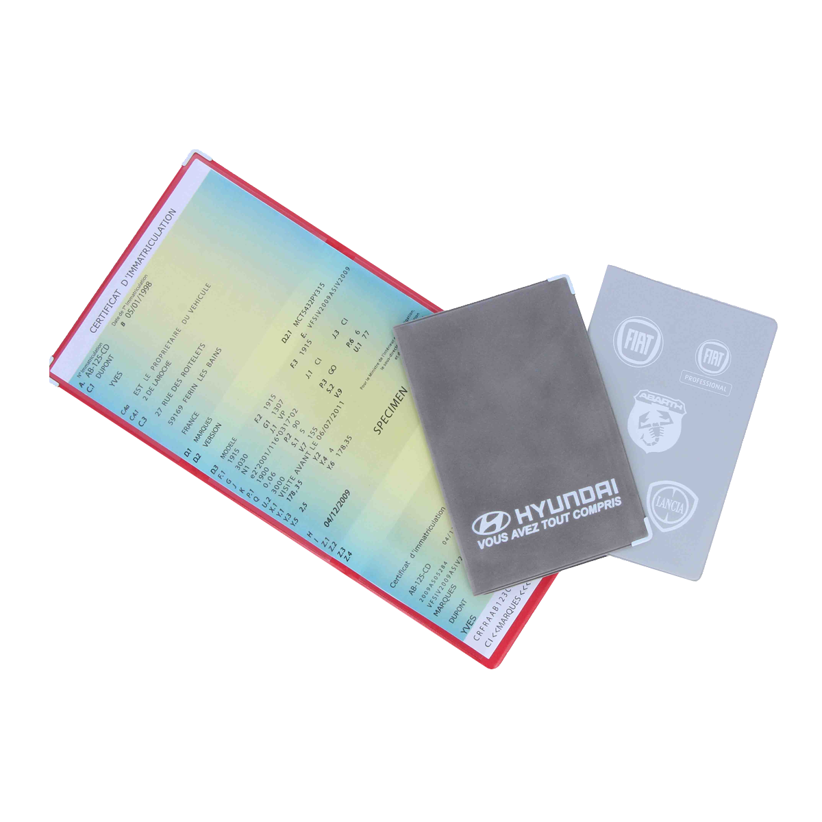auxence etui pvc porte papiers voiture carte grise fabrication fran&ccedil;aise