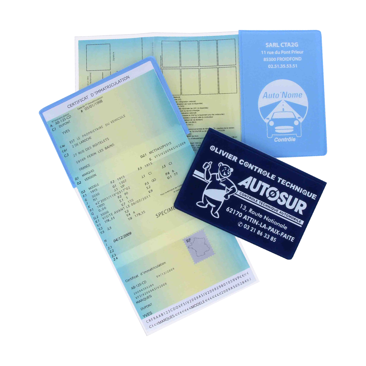 etui carte grise porte papiers voiture etui personnalis&eacute; fabrication fran&ccedil;aise