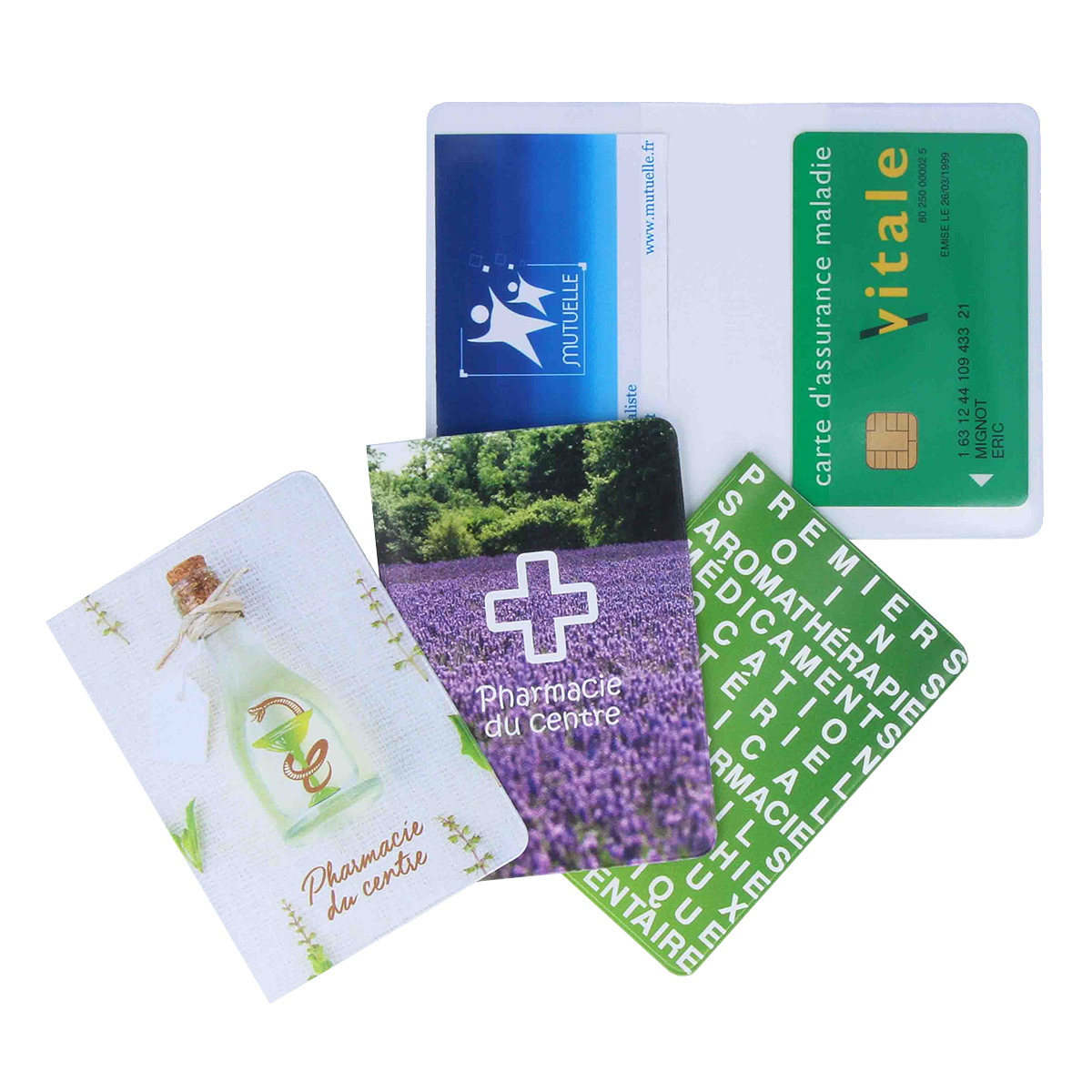 auxence etui 2 cartes pvc sant&eacute; carte vitale fabrication fran&ccedil;aise